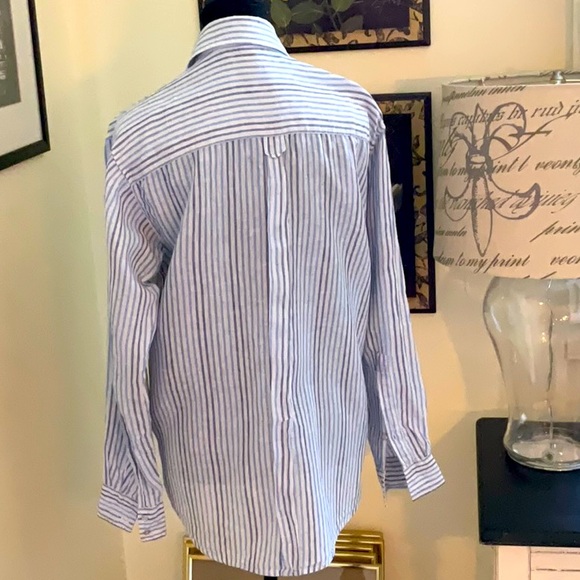 East coast lifestyle women’s striped shirt very casual - Picture 2 of 4